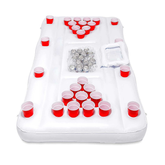 MARKERWAY Inflatable Pool Party Floating Beer Pong Table